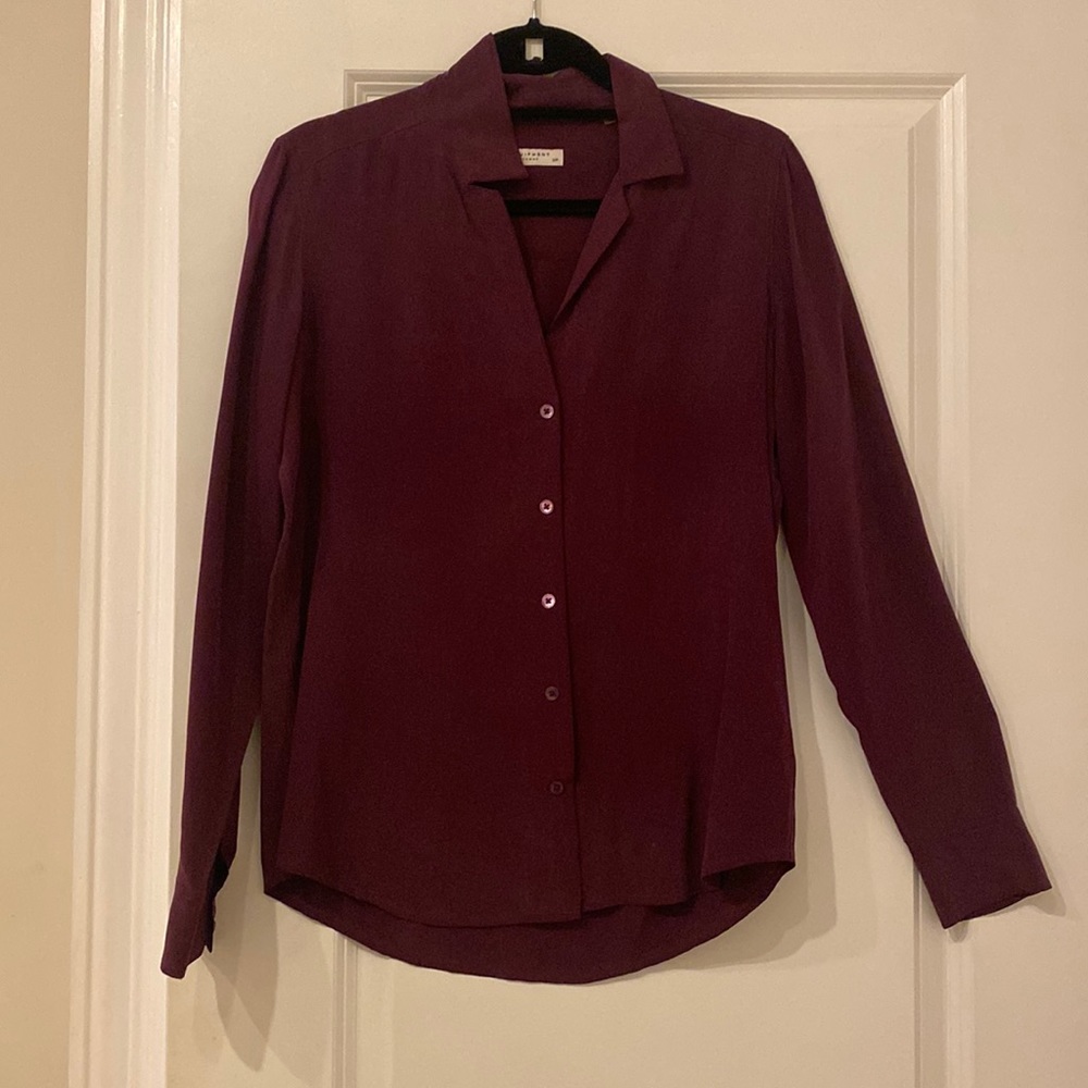 Equipment silk blouse